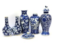 Lot 239 - A pair of Chinese blue and white vases