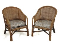 Lot 441 - A pair of rattan chairs
