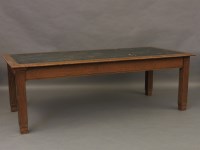 Lot 442 - An oak library table