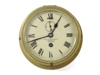 Lot 171 - A brass ship's clock