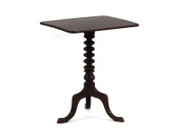 Lot 492 - A 19th century mahogany tripod table