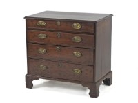 Lot 503 - A George III mahogany chest of small proportions