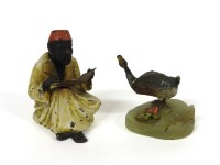 Lot 166 - A cold painted duck