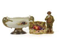 Lot 176 - A Royal Worcester oval jardiniere