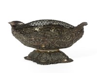 Lot 142 - An embossed silver bowl