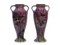 Lot 315 - A new pair of Torquay pottery vases