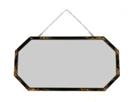 Lot 498 - A chinoiserie style lacquered mirror