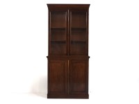Lot 511 - A 19th century mahogany bookcase cabinet