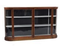 Lot 536 - A Victorian mahogany glass fronted display cabinet