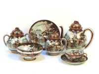 Lot 267 - A Japanese 'Kaga' porcelain forty piece set