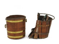 Lot 364 - An oak coopered bucket