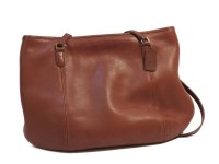Lot 262 - A Coach tan leather shoulder shopper bag