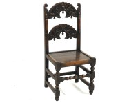 Lot 419 - An oak side chair
