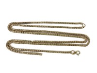 Lot 53 - A Victorian gold guard chain