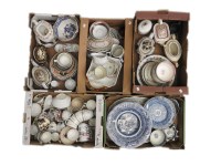 Lot 300 - Five boxes of 18th and 19th century ceramics
