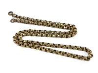 Lot 5 - A gold faceted belcher chain