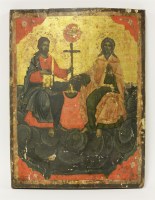 Lot 88 - A Russian Holy Trinity icon