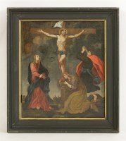 Lot 371 - Follower of Caspar de Crayer
THE CRUCIFIXION
Oil on canvas
58 x 47.5cm