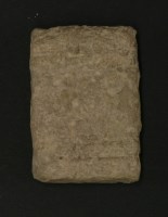 Lot 109 - An Ancient Babylonian clay writing tablet