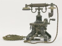 Lot 98 - An early Ericsson skeleton telephone No. 16