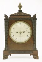 Lot 472 - A mahogany bracket clock