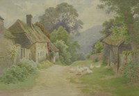 Lot 334 - Charles James Adams (1859-1931)
GEESE ON A PATH IN A VILLAGE
Watercolour
27 x 38cm

Provenance:  The estate of the artist's daughter