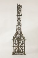 Lot 610 - A Coalbrookdale cast iron corner hallstand