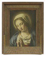 Lot 382 - Follower of Giovanni Battista Salvi da Sassoferato
THE MADONNA IN PRAYER
Oil on canvas
28.5 x 22cm