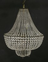 Lot 630 - A large basket chandelier