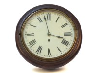 Lot 396A - A 19th century circular wall clock