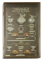 Lot 203 - A cased display 'The Henley Wiring System/Twin System/Earthed Concentric System'