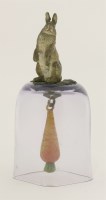 Lot 104 - A cold painted bronze bell