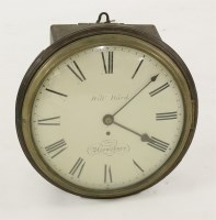 Lot 476 - A mahogany dial clock