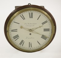 Lot 477 - A mahogany dial clock