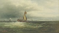 Lot 387 - Martin M Jacobi (b.1834)
'PORTSMOUTH HARBOUR'
Signed