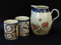 Lot 404 - A Chinese export porcelain jug