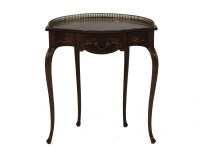 Lot 425 - An Edwardian serpentine fronted demi lune occasional table