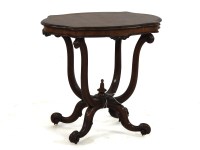 Lot 486 - A Victorian walnut side table