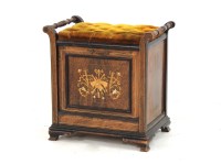 Lot 499A - An Edwardian Florentine style music stool