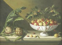 Lot 451 - Manner of Juan Sanchez Cotan
STILL LIFE OF FRUIT AND VEGETABLES ON A LEDGE
Oil on canvas
77 x 102cm