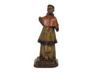 Lot 189 - A continental polychrome softwood carving of an ecclesiastical figure