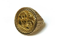Lot 12 - A 1903 half sovereign mounted in a 9ct gold ring