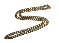 Lot 26 - A 9ct gold filed curb link necklace
20.94g