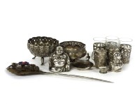 Lot 102 - Eastern silver items