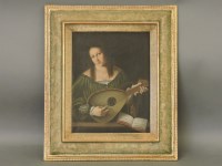 Lot 542 - 19th century
PORTRAIT OF A WOMAN PLAYING THE MANDOLIN
Indistinctly signed l.l.