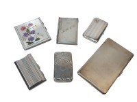 Lot 86 - Four silver cigarette cases