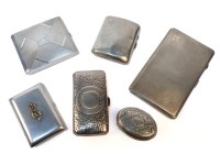 Lot 99 - Four silver cigarette cases