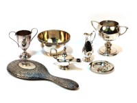 Lot 111 - Silver items: 2 trophies
