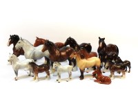 Lot 285 - A collection of fifteen Beswick horses