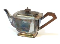 Lot 182 - An Art Deco silver teapot